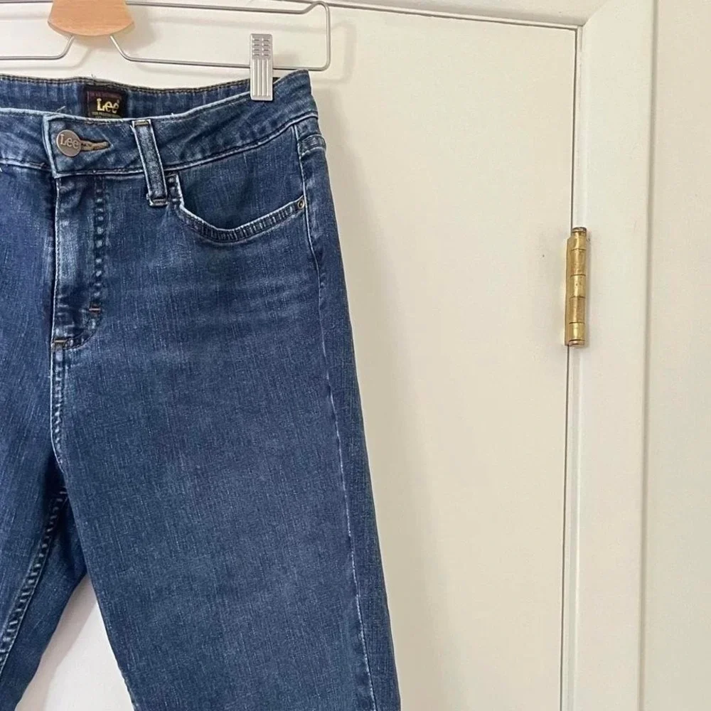 Vintage Lee High-Waisted Denim Capris Cotton Size‎ 8 Jeans